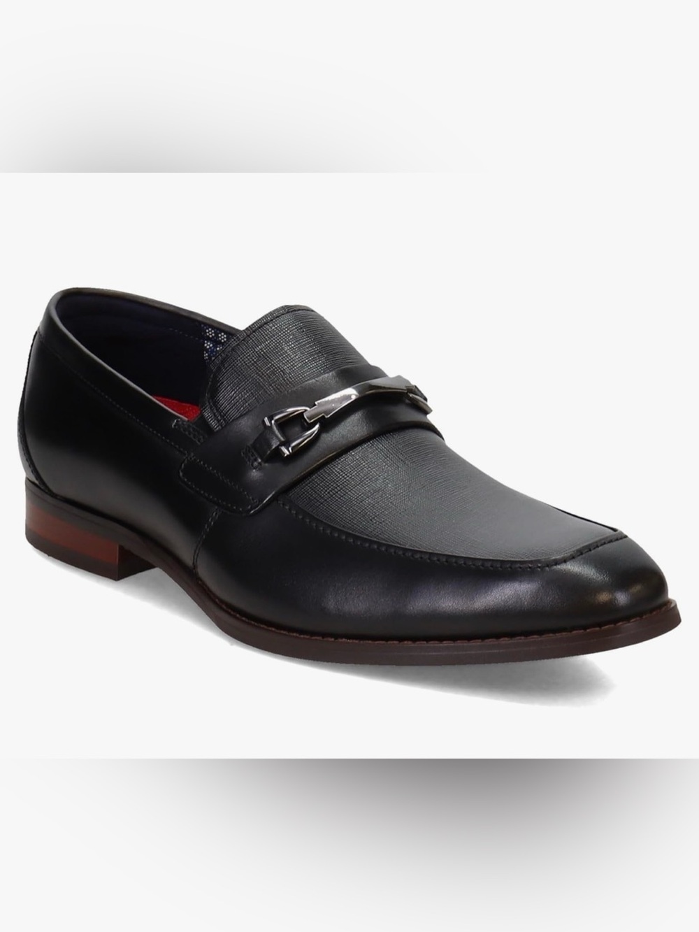 Stacy Adams RedZone Men’s leather Black Bit Loafers Size 13M Slip-On Dress Shoes